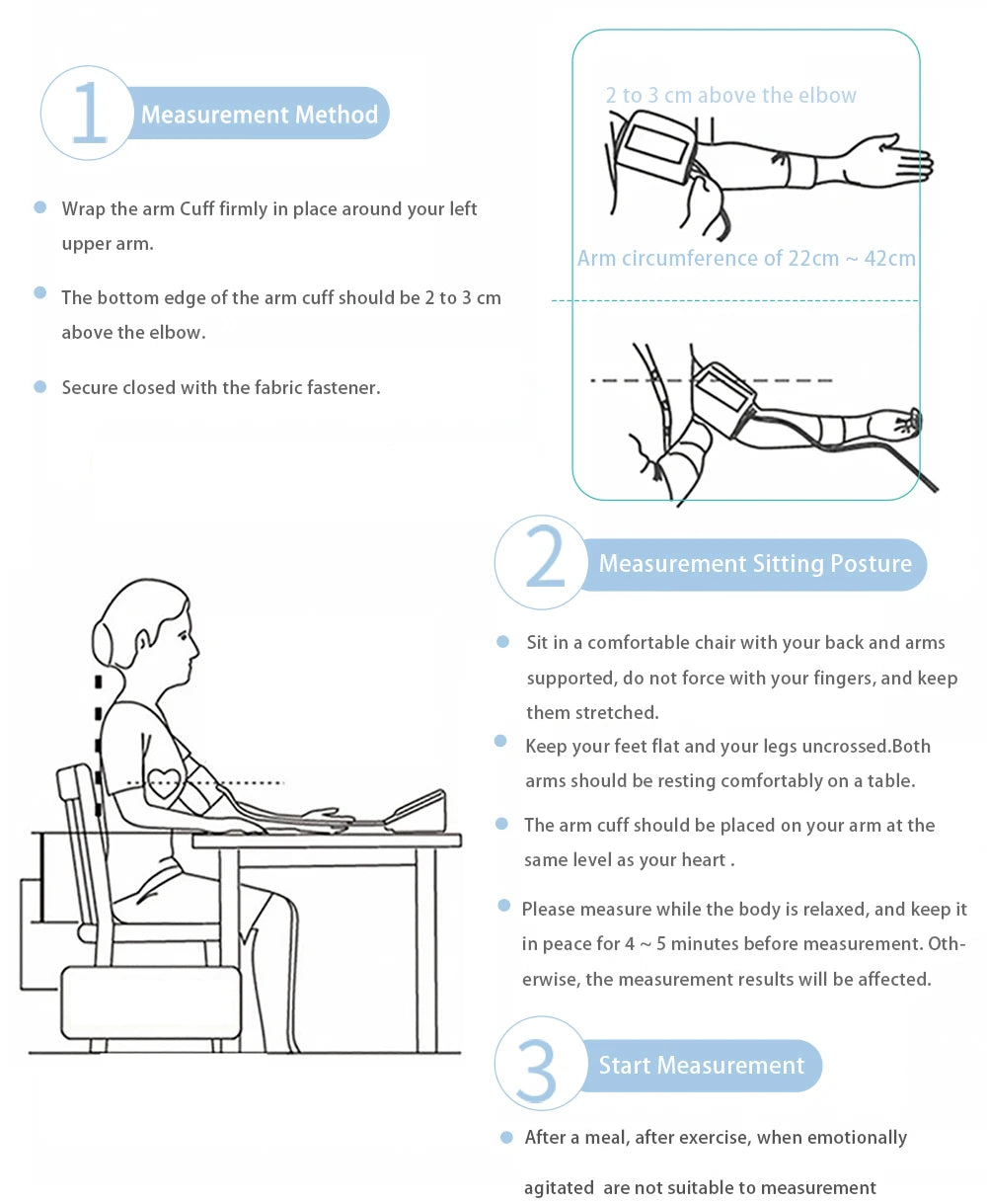 AICARE Upper Arm Blood Pressure Monitor