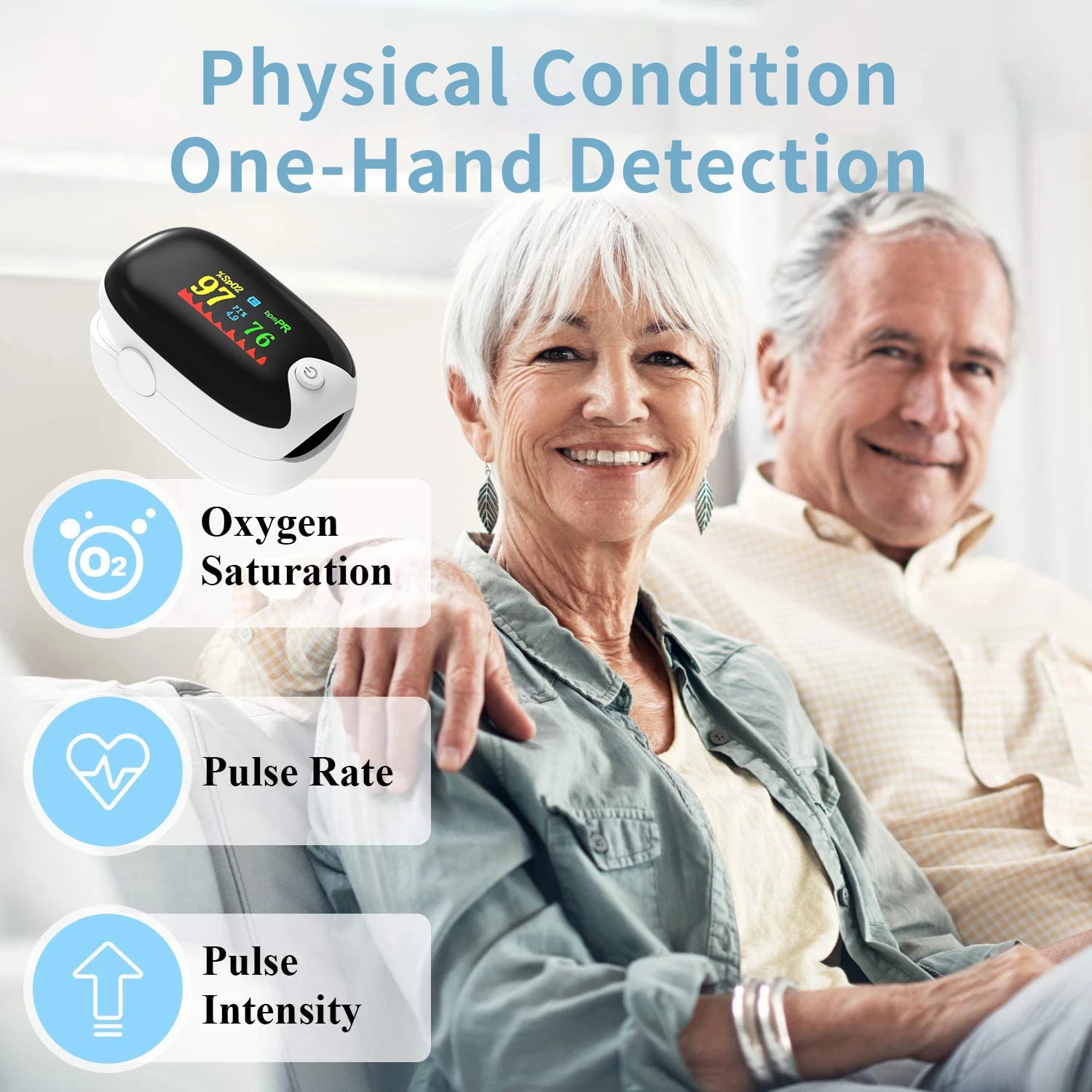 Medical Finger Pulse Oximeter – Oxygen & Heart Rate Monitor