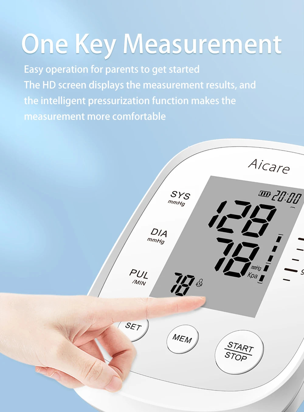 AICARE Upper Arm Blood Pressure Monitor