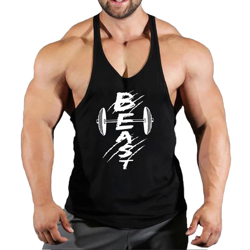 Men’s Cotton Fitness Tank Top – Muscle Gym Training Vest