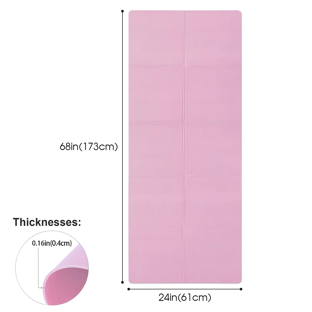 4mm EVA Yoga Mat – Non-Slip Fitness & Exercise Mat