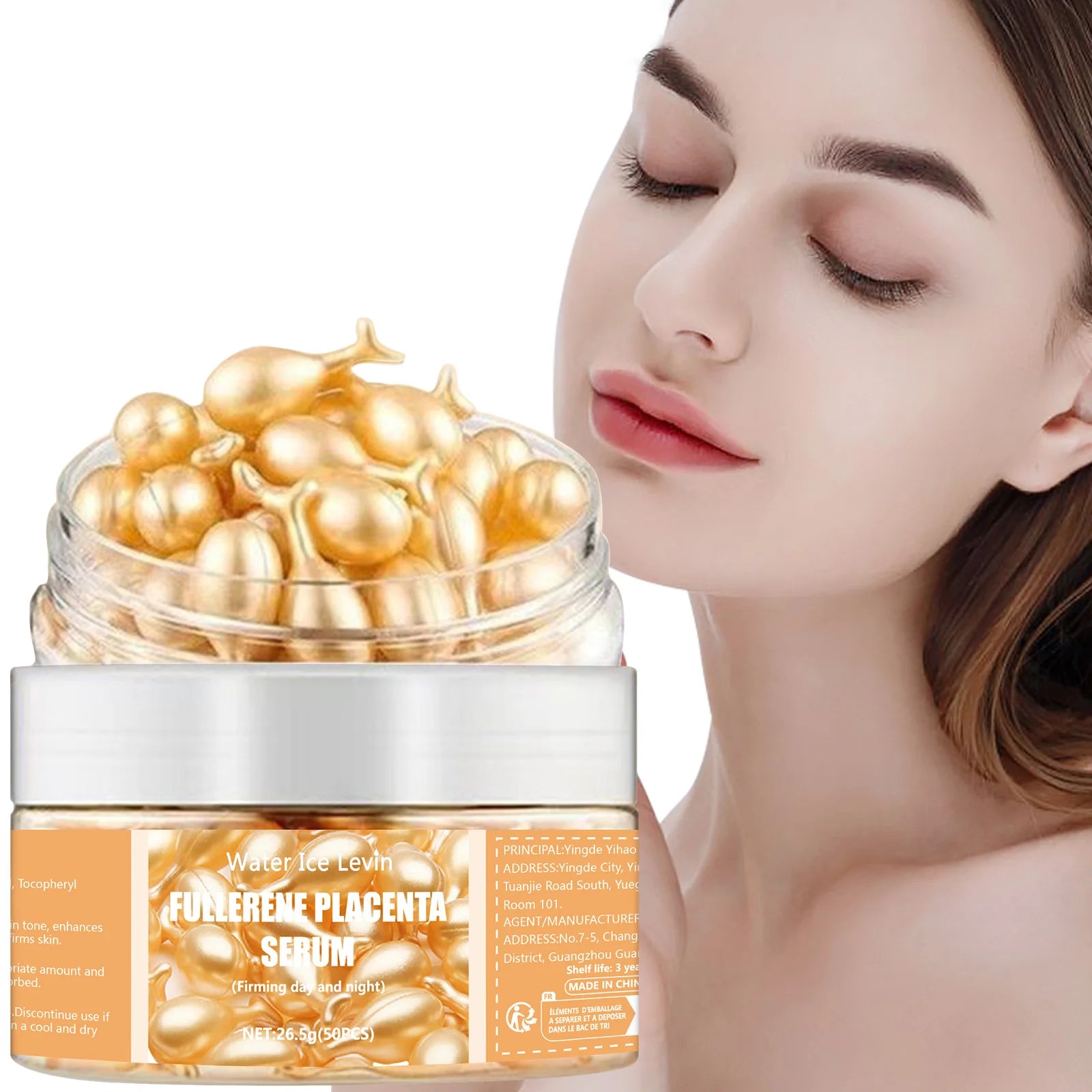 50PCS Collagen Face Serum Capsules