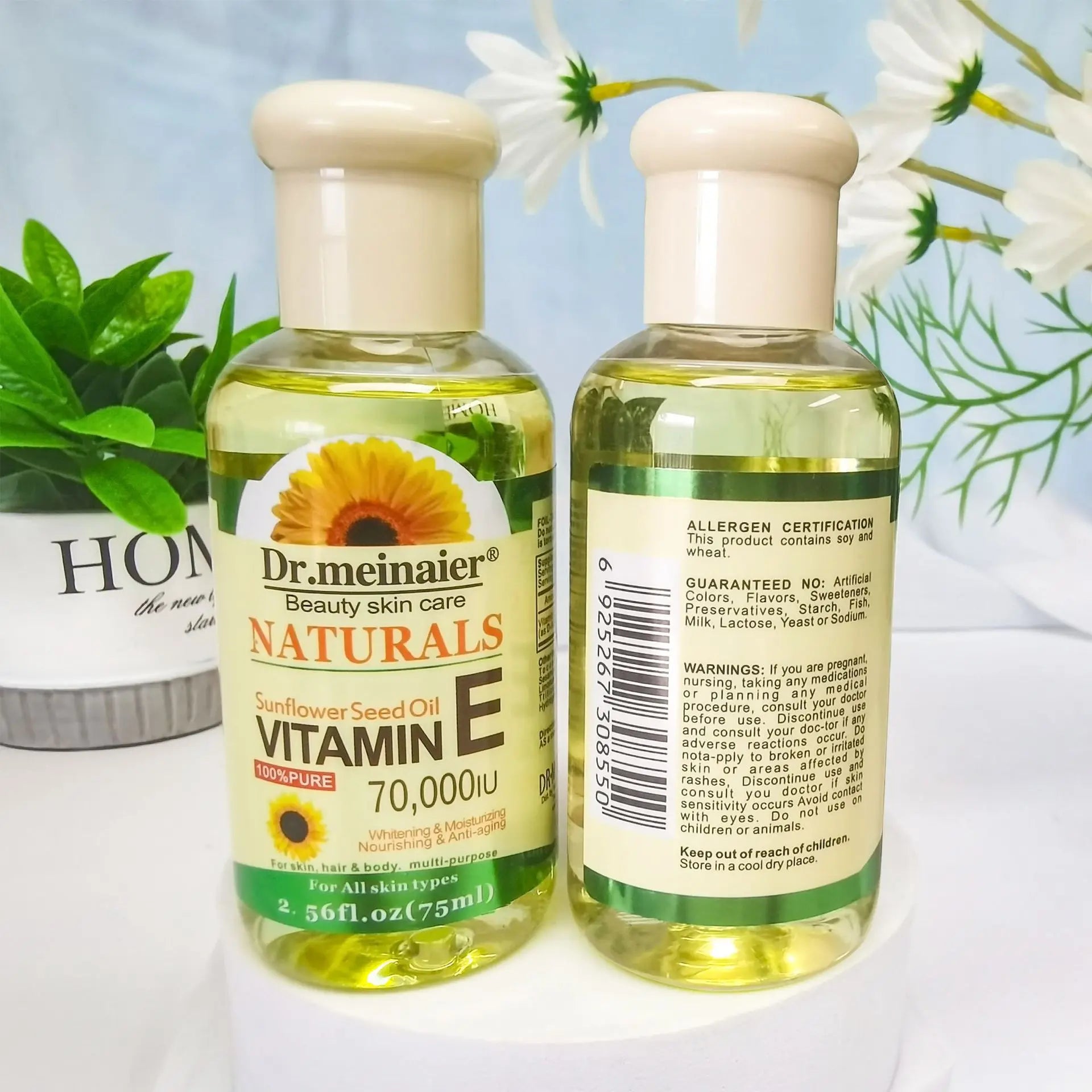 Vitamin E Face Essence Oil – Anti-Wrinkle & Whitening Serum (75ml)
