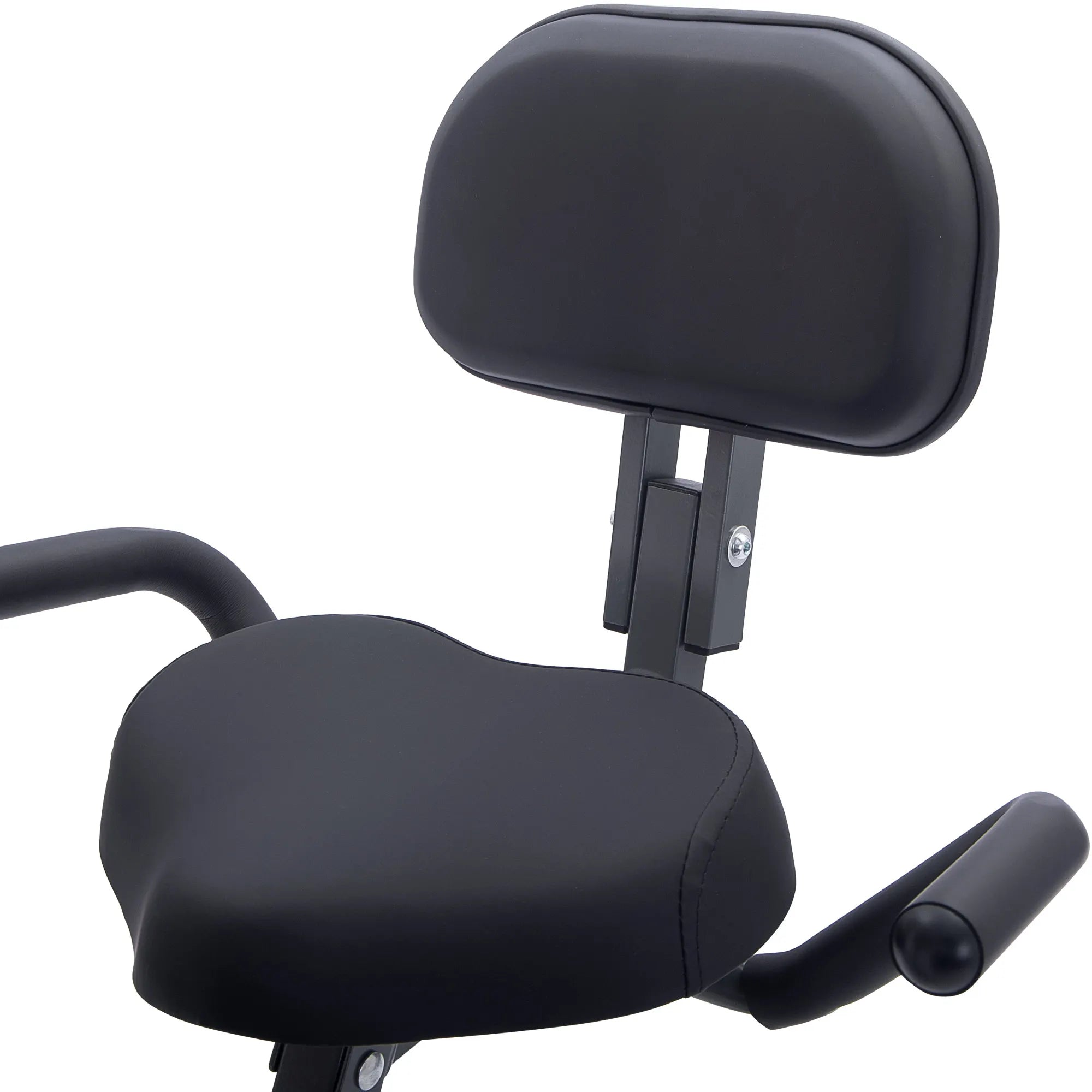 Folding X Exercise Bike – Upright & Recumbent with Backrest & Armbands