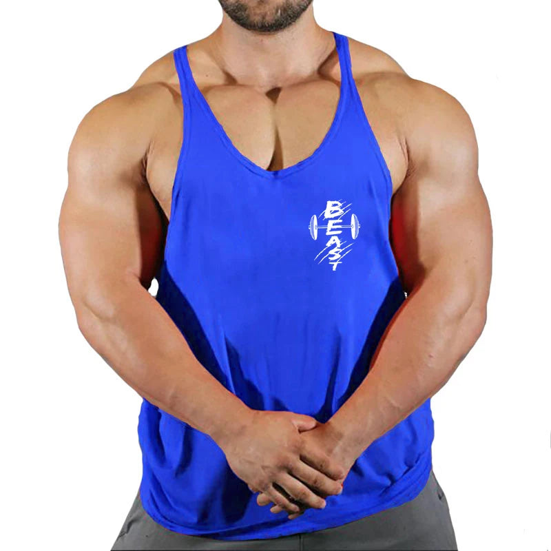 Men’s Cotton Fitness Tank Top – Muscle Gym Training Vest