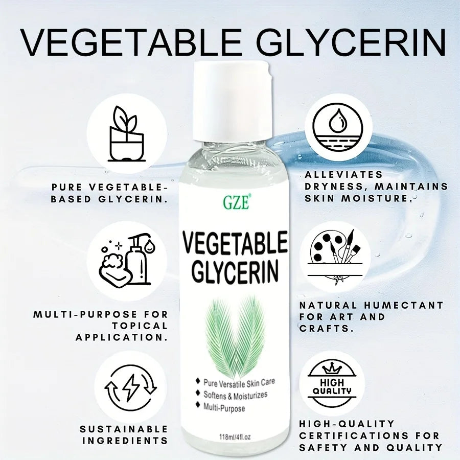 GZE 100% Pure Vegetable Glycerin – Multi-Purpose Moisturizer