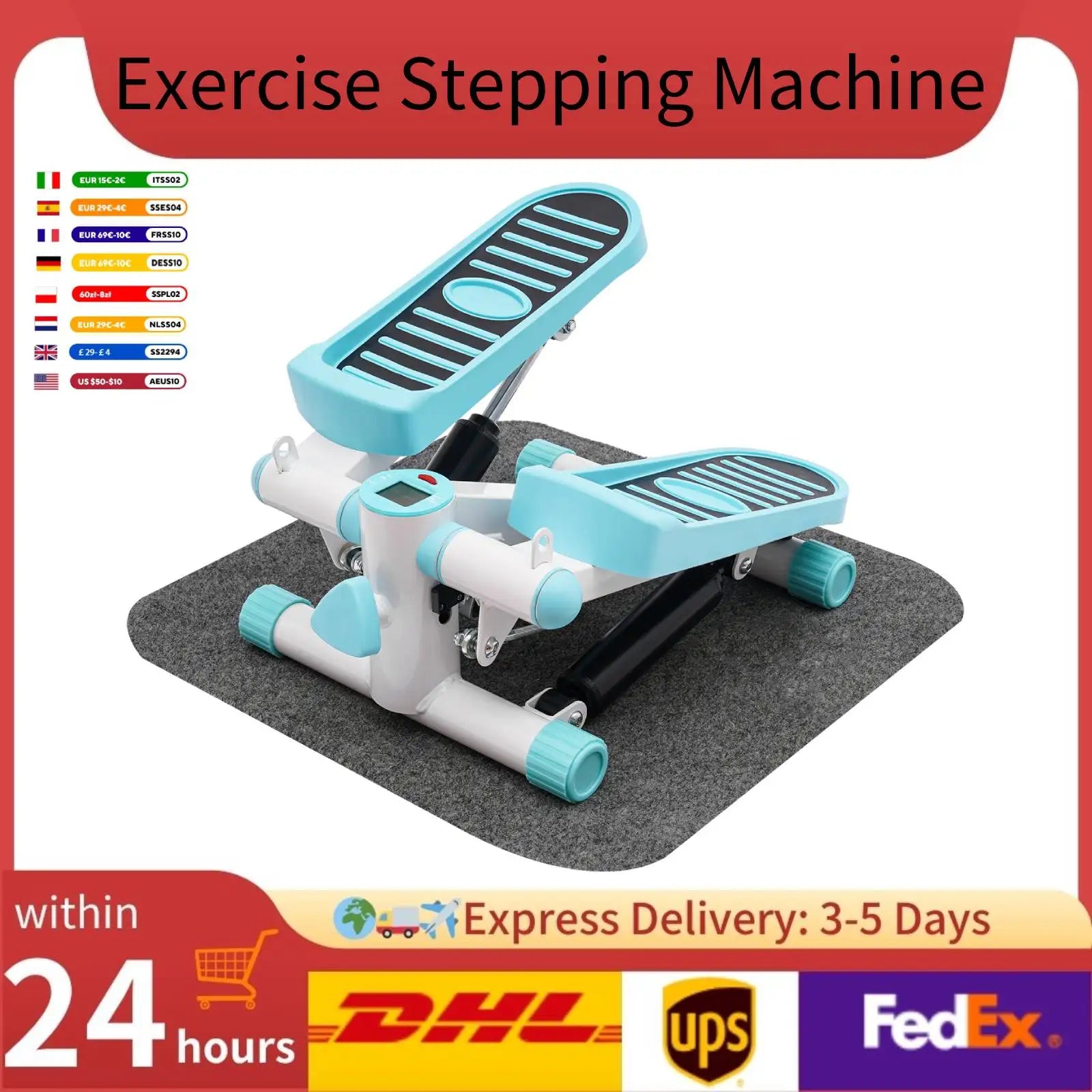 Portable Mini Stepper – Home & Office Fitness Stepping Machine