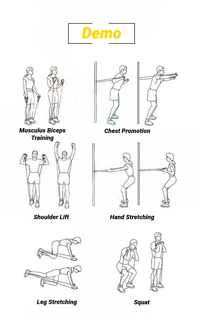 Resistance Bands with Handles – 5-Level Home Workout Set