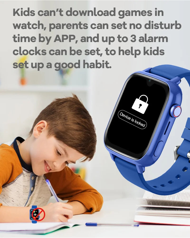 4G Kids Smart Watch – GPS Tracker with Video Call, SOS & Camera