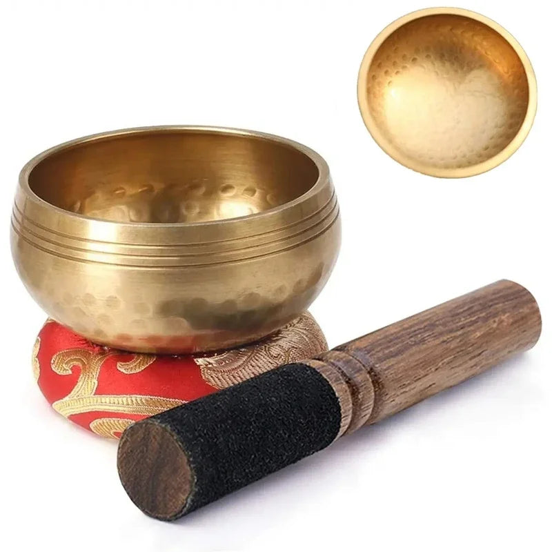 Tibetan Singing Bowl Set – Meditation & Yoga Sound Healing Gift