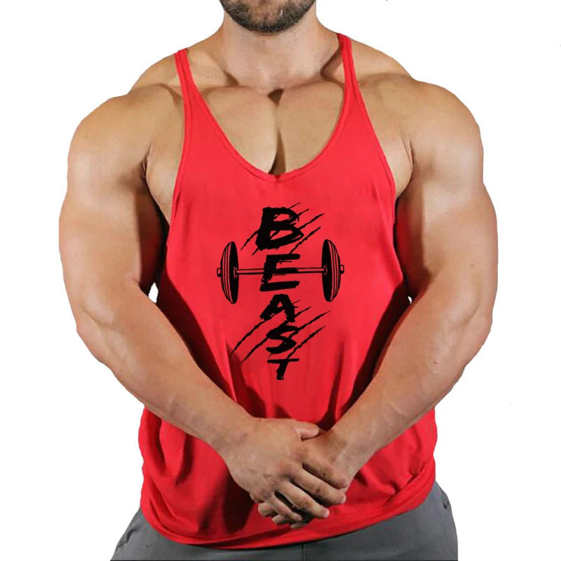 Men’s Cotton Fitness Tank Top – Muscle Gym Training Vest