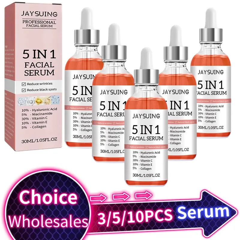 5-in-1 Hyaluronic Acid Face Serum – Moisturizing & Brightening Skincare