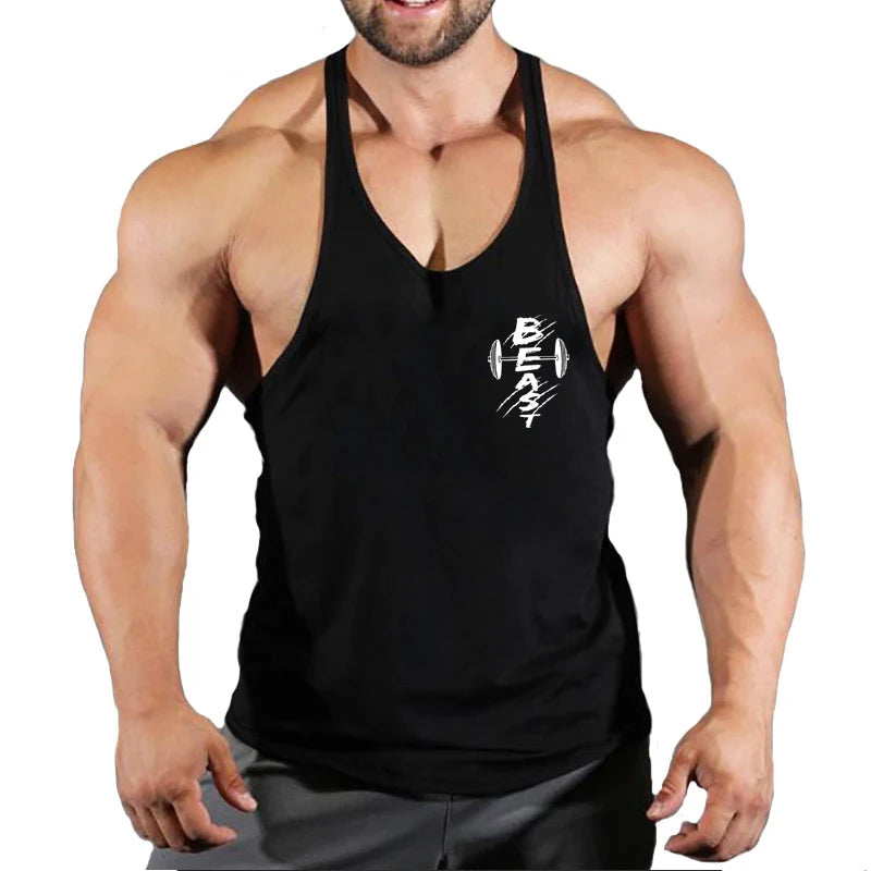 Men’s Cotton Fitness Tank Top – Muscle Gym Training Vest