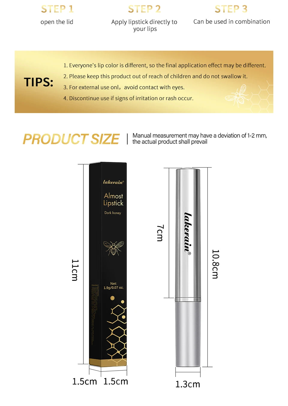 Black Honey Colorless Lip Balm – Moisturizing & Plumping Lip Care