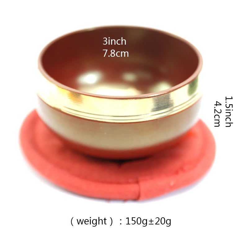 Nepal Handmade 8CM Rainbow Singing Bowl