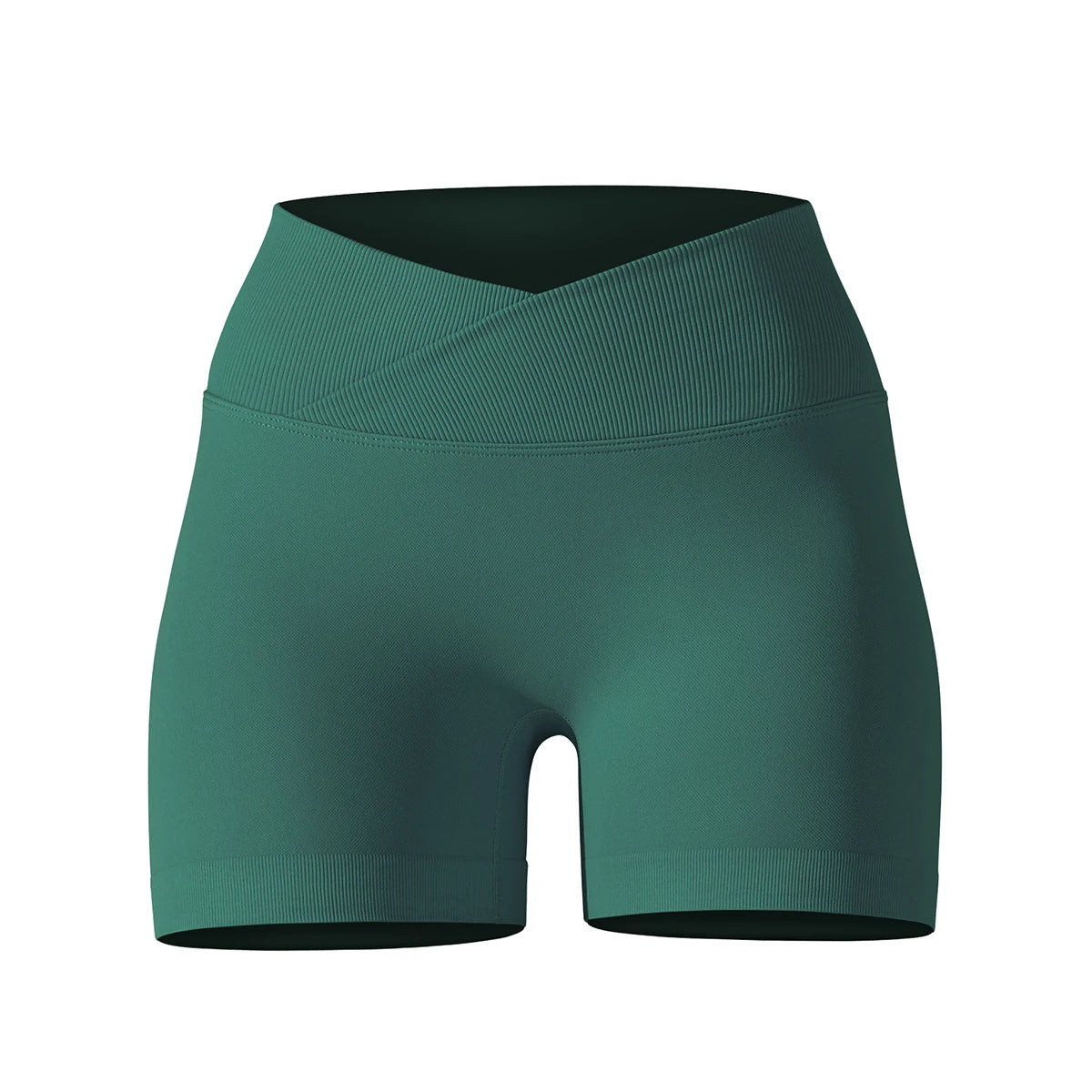 Crossover High-Waist Women’s Yoga Shorts