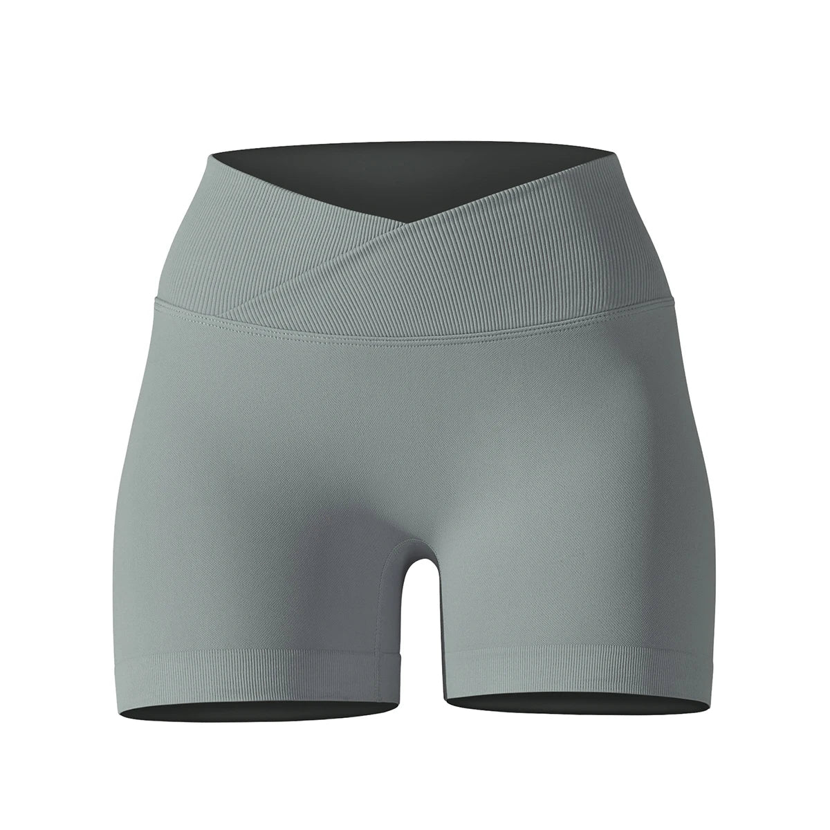 Crossover High-Waist Women’s Yoga Shorts