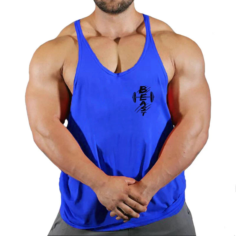 Men’s Cotton Fitness Tank Top – Muscle Gym Training Vest