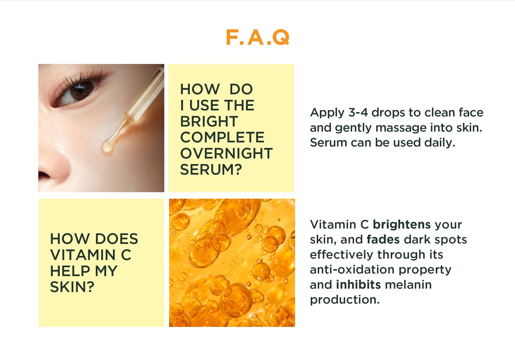 Vitamin C Face Serum – Whitening & Pore-Refining Facial Essence