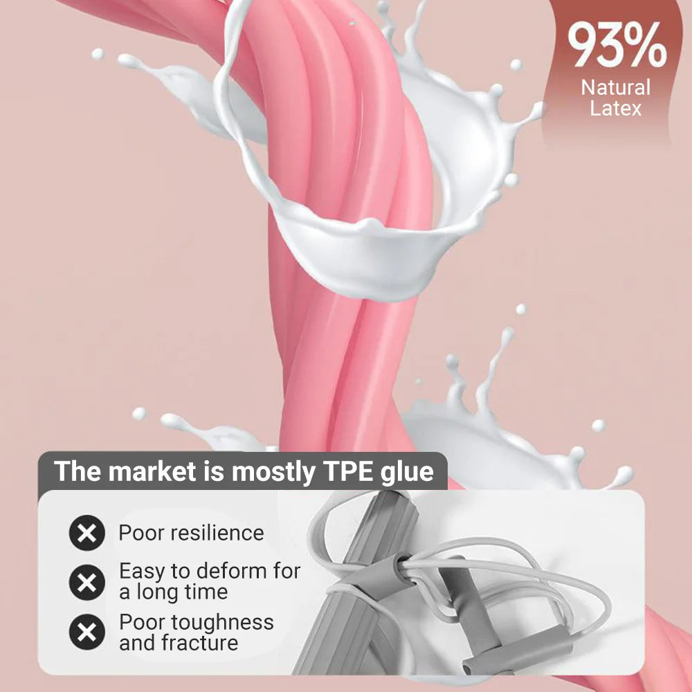 6-Tube Resistance Band Pedal Puller – Full-Body Fitness Tension Rope