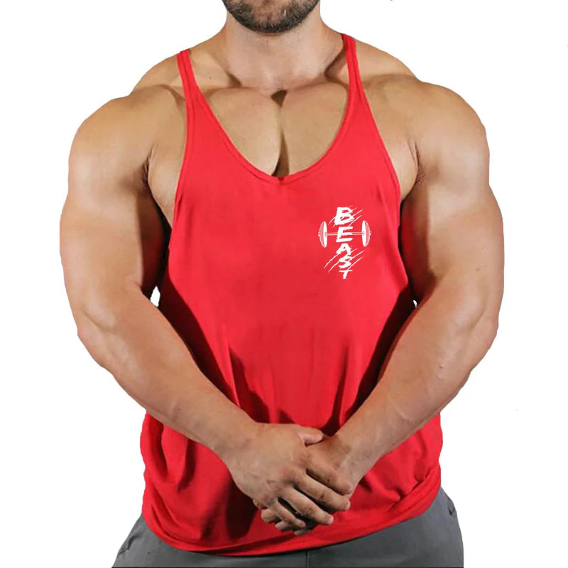 Men’s Cotton Fitness Tank Top – Muscle Gym Training Vest