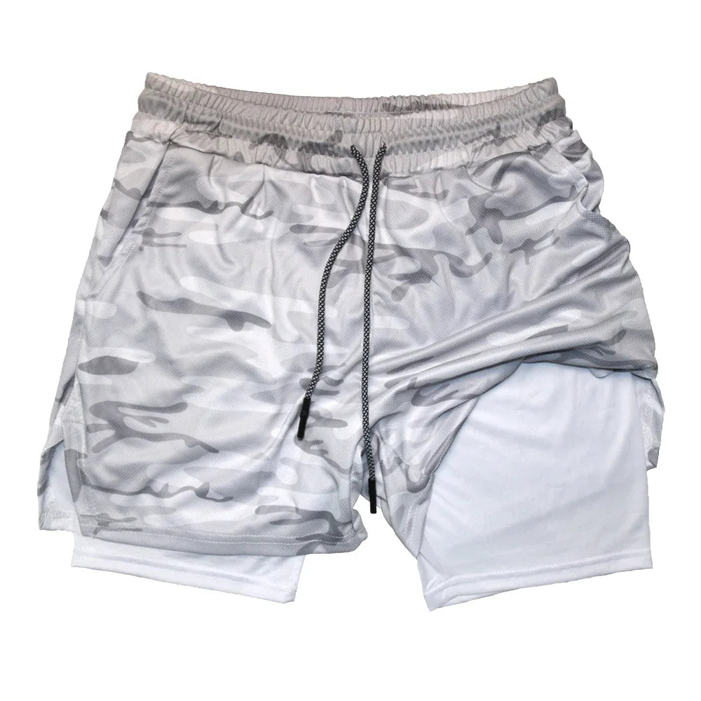 Men’s 2-in-1 Double Layer Gym Shorts