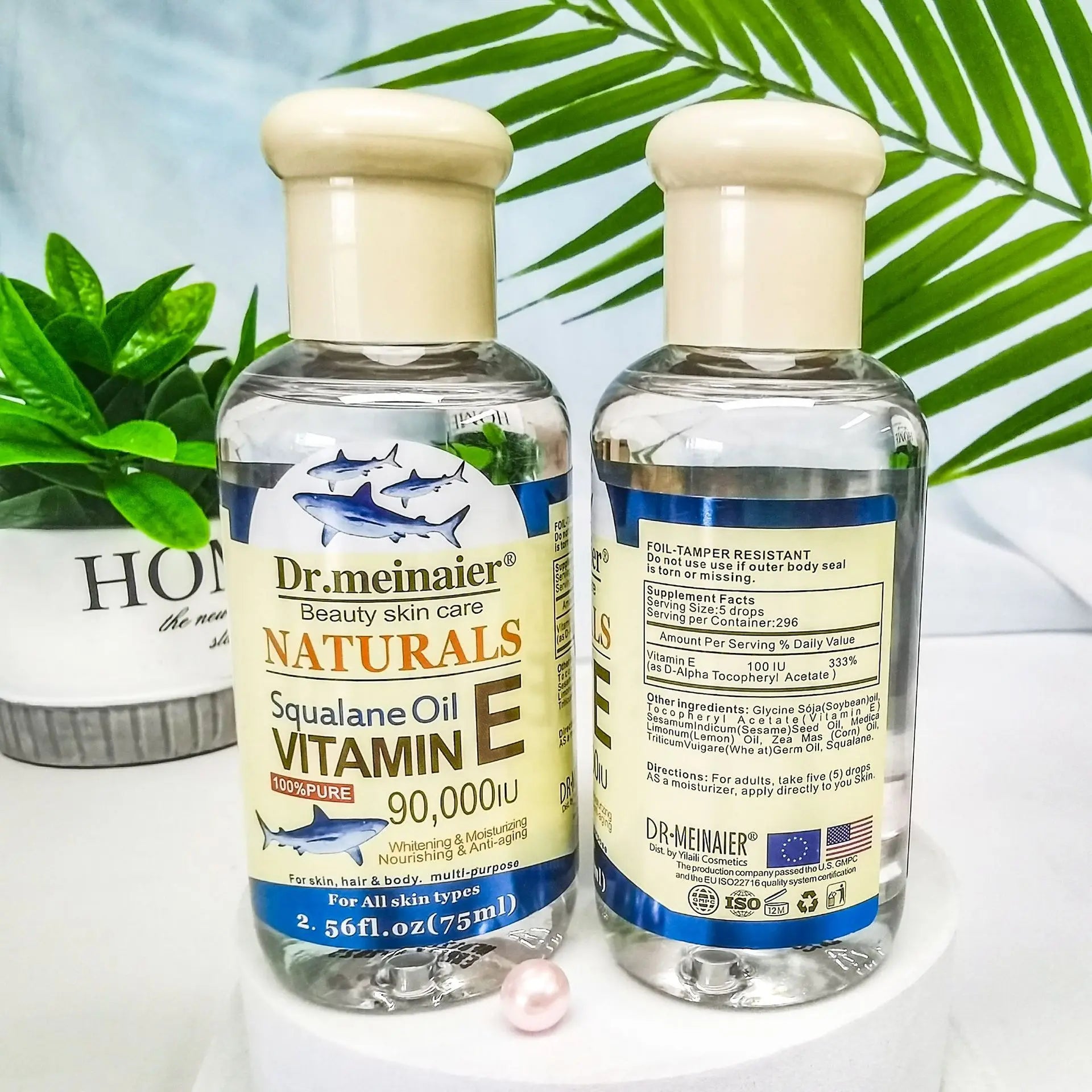 Vitamin E Face Essence Oil – Anti-Wrinkle & Whitening Serum (75ml)