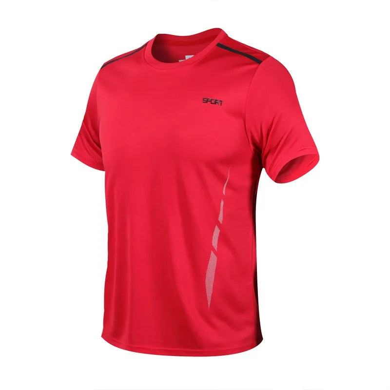 CHRLCK Men’s Quick-Dry Sports Set – T-Shirt & Shorts for Outdoor Fitness