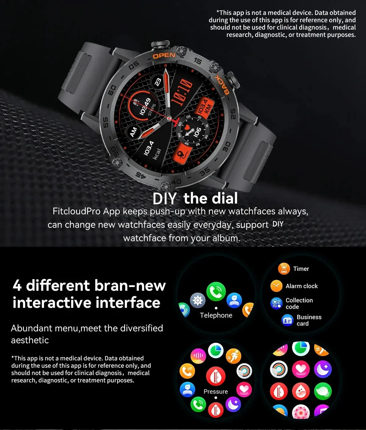 LIGE 1.39" Smart Watch – Bluetooth Call & Fitness Tracker for Men