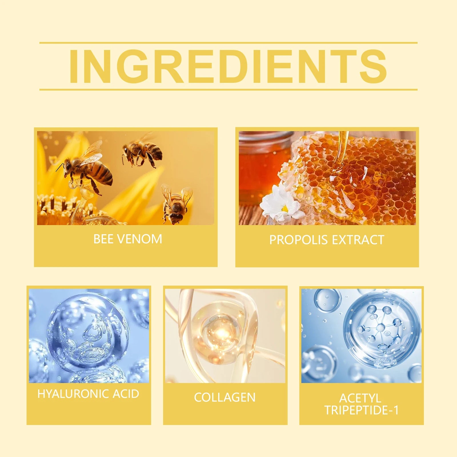 Bee Venom Neck Stick – Collagen Lifting & Double Chin Tightening Cream