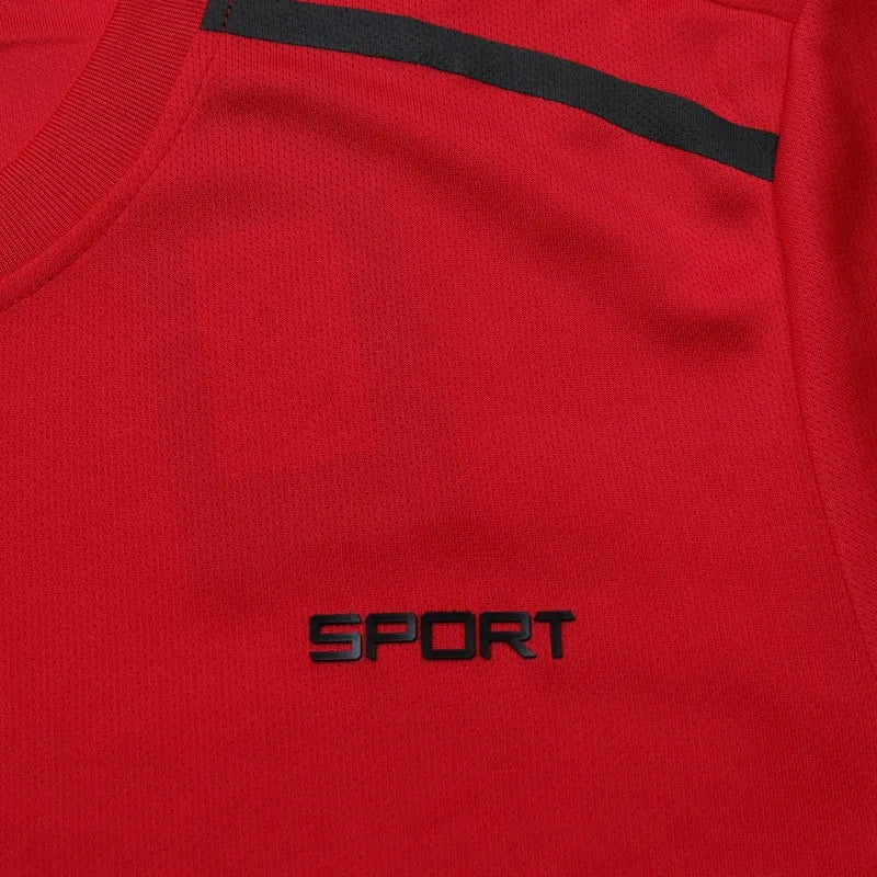 CHRLCK Men’s Quick-Dry Sports Set – T-Shirt & Shorts for Outdoor Fitness