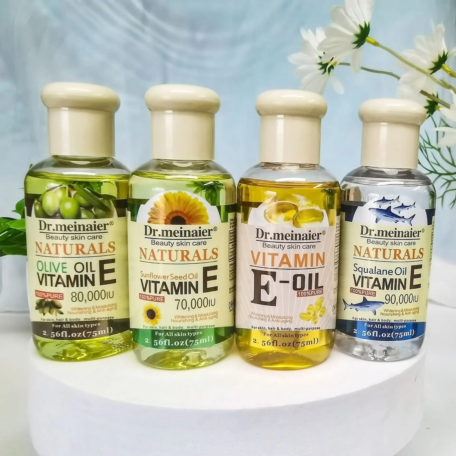 Vitamin E Face Essence Oil – Anti-Wrinkle & Whitening Serum (75ml)