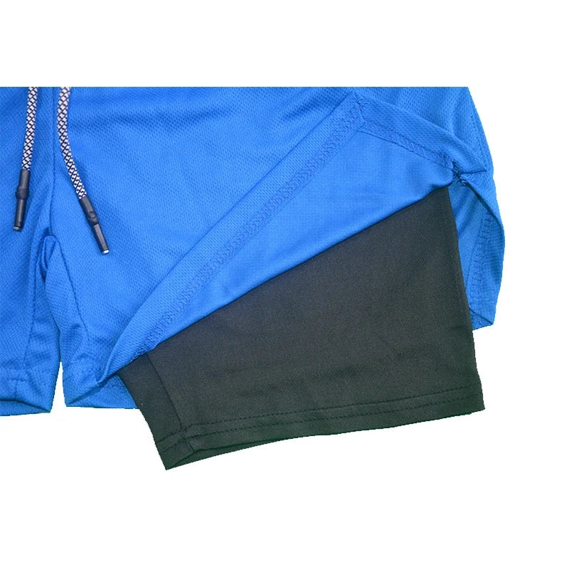 Men’s 2-in-1 Double Layer Gym Shorts
