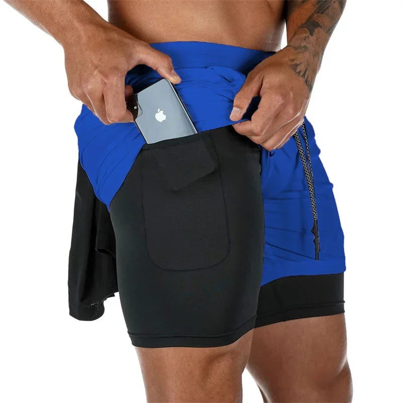 Men’s 2-in-1 Double Layer Gym Shorts