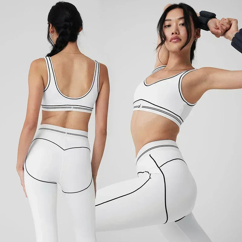 Women’s Air Heart Throb Bra & Legging Fitness Yoga Set