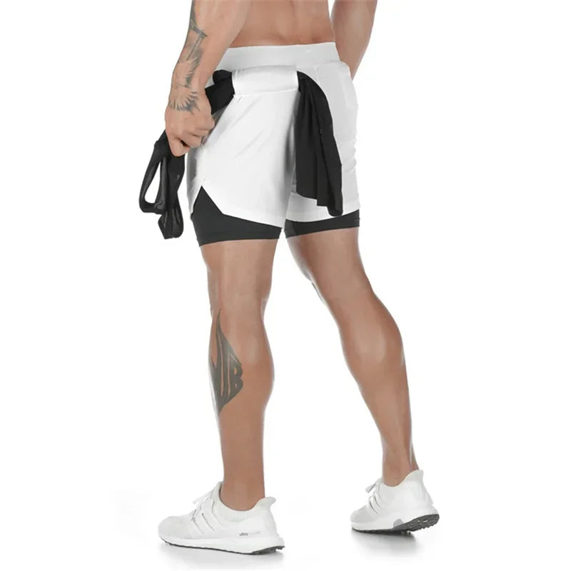 Men’s 2-in-1 Double Layer Gym Shorts