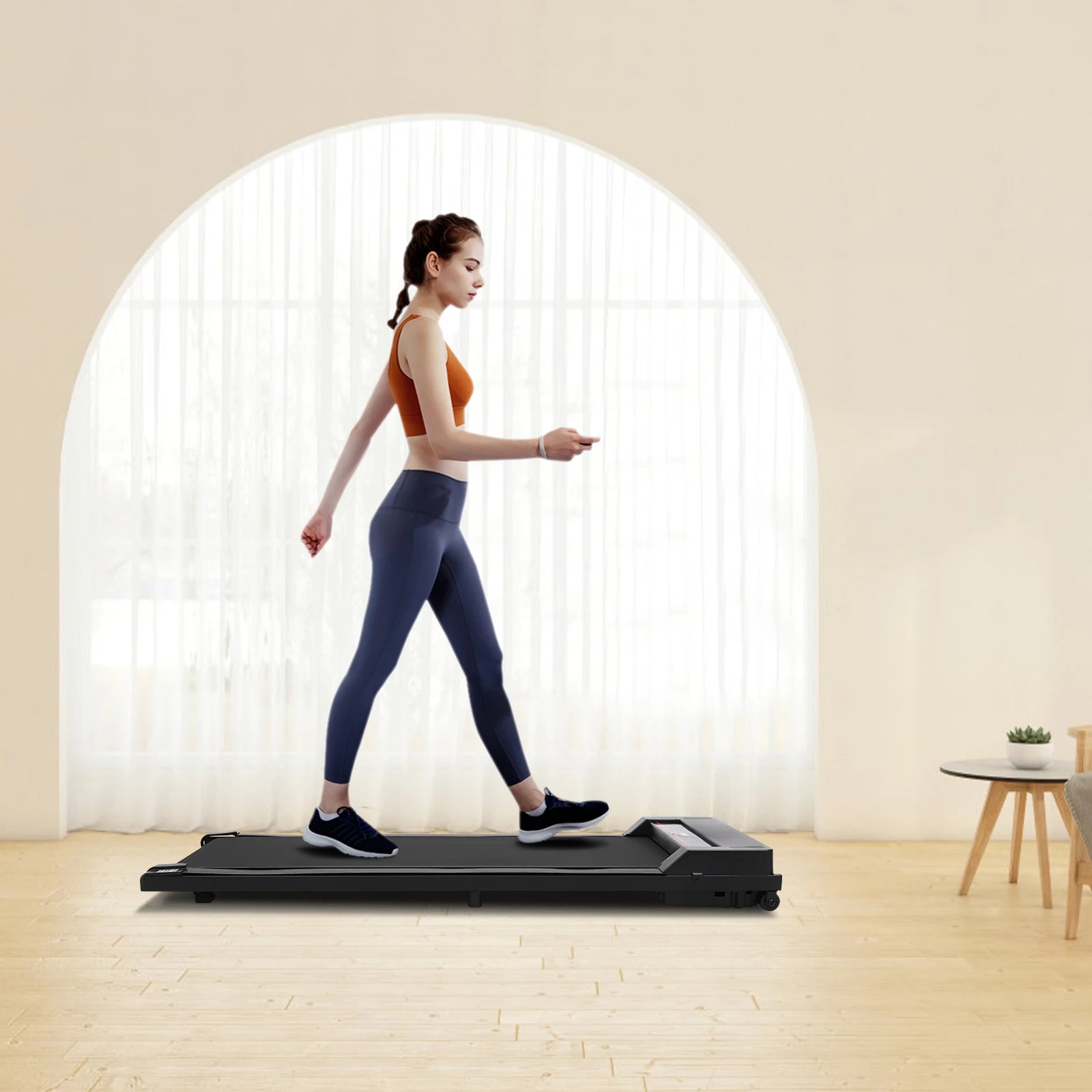 2-in-1 Under Desk Walking Treadmill – Home & Office Electric Jogger