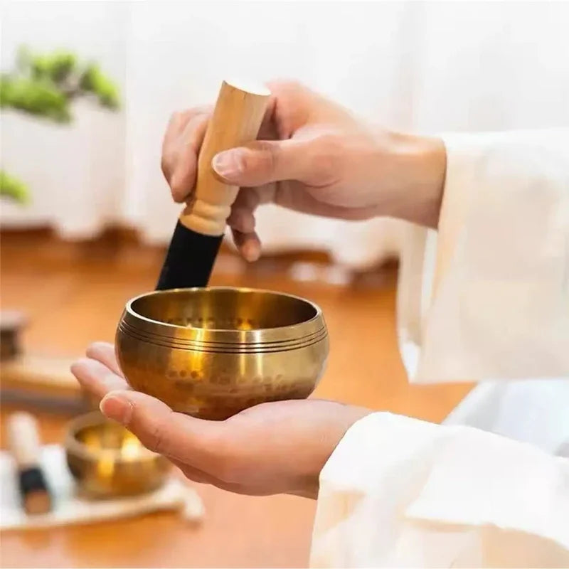 Tibetan Singing Bowl Set – Meditation & Yoga Sound Healing Gift