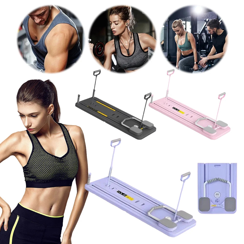 Multifunctional Foldable Fitness Ab Board with Timer – Home Gym Equipment