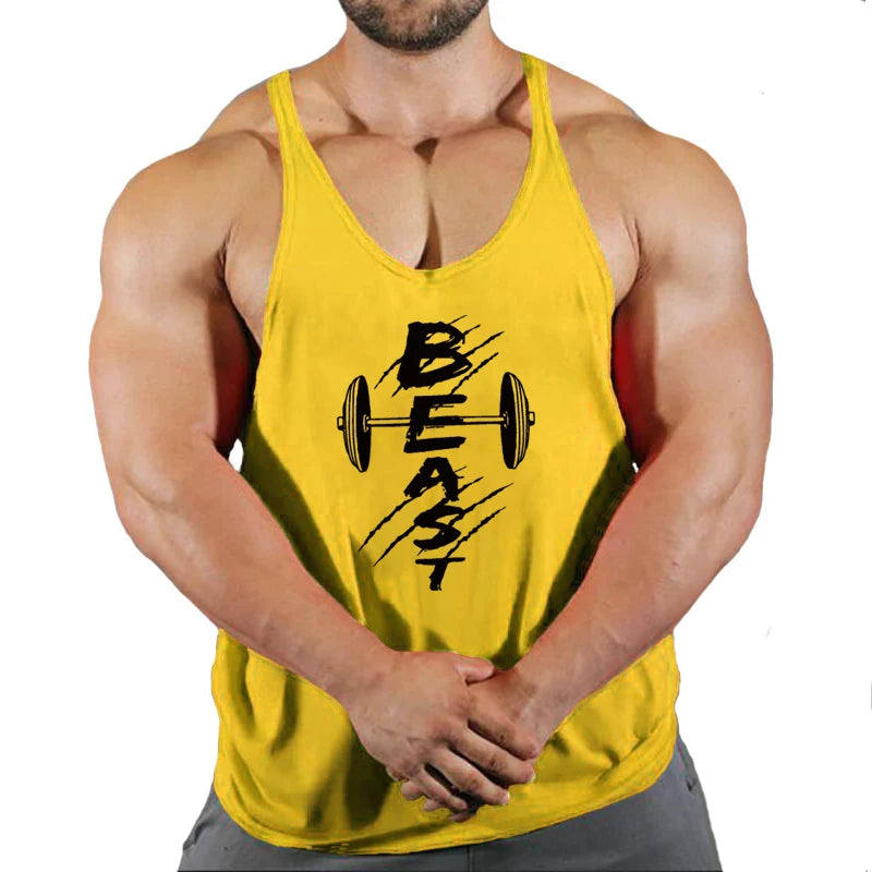 Men’s Cotton Fitness Tank Top – Muscle Gym Training Vest