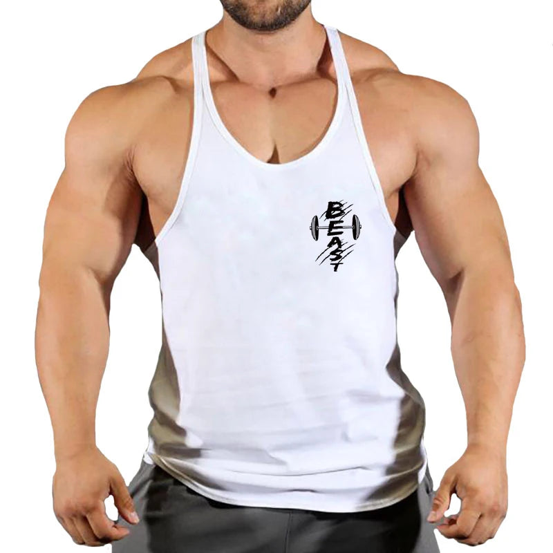 Men’s Cotton Fitness Tank Top – Muscle Gym Training Vest