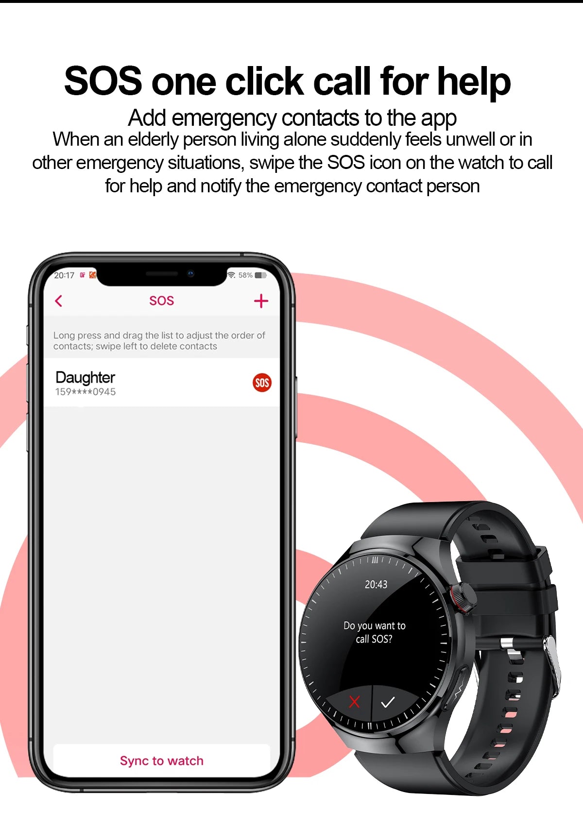 2025 Nursing-Grade Smartwatch – ECG, SpO₂, Uric Acid & Bluetooth Call