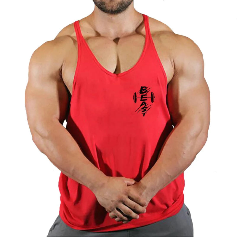 Men’s Cotton Fitness Tank Top – Muscle Gym Training Vest