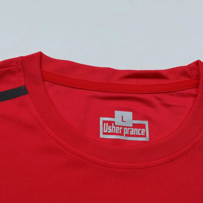 CHRLCK Men’s Quick-Dry Sports Set – T-Shirt & Shorts for Outdoor Fitness