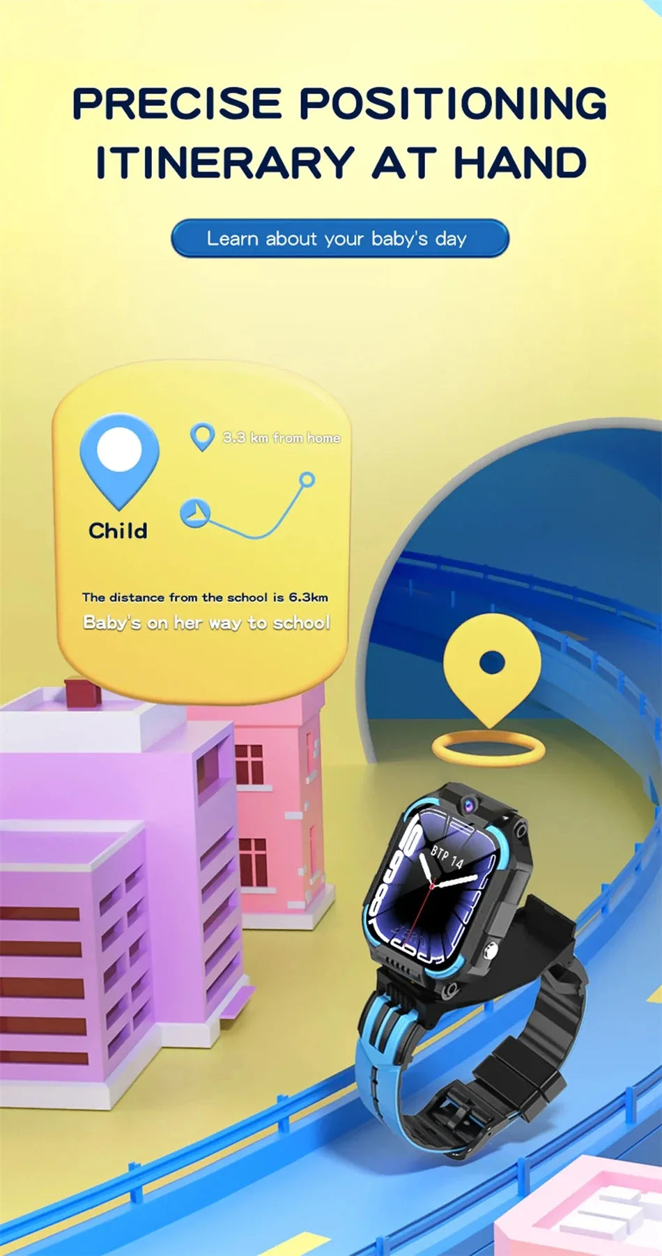 5G Kids Smart Watch – GPS Tracker with Video Call, SOS & Waterproof Design