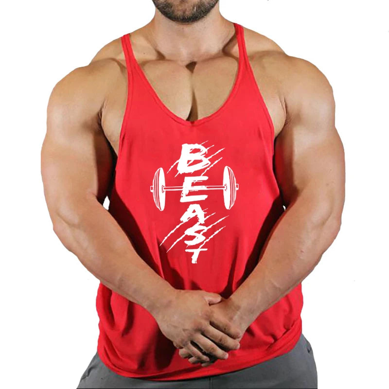 Men’s Cotton Fitness Tank Top – Muscle Gym Training Vest