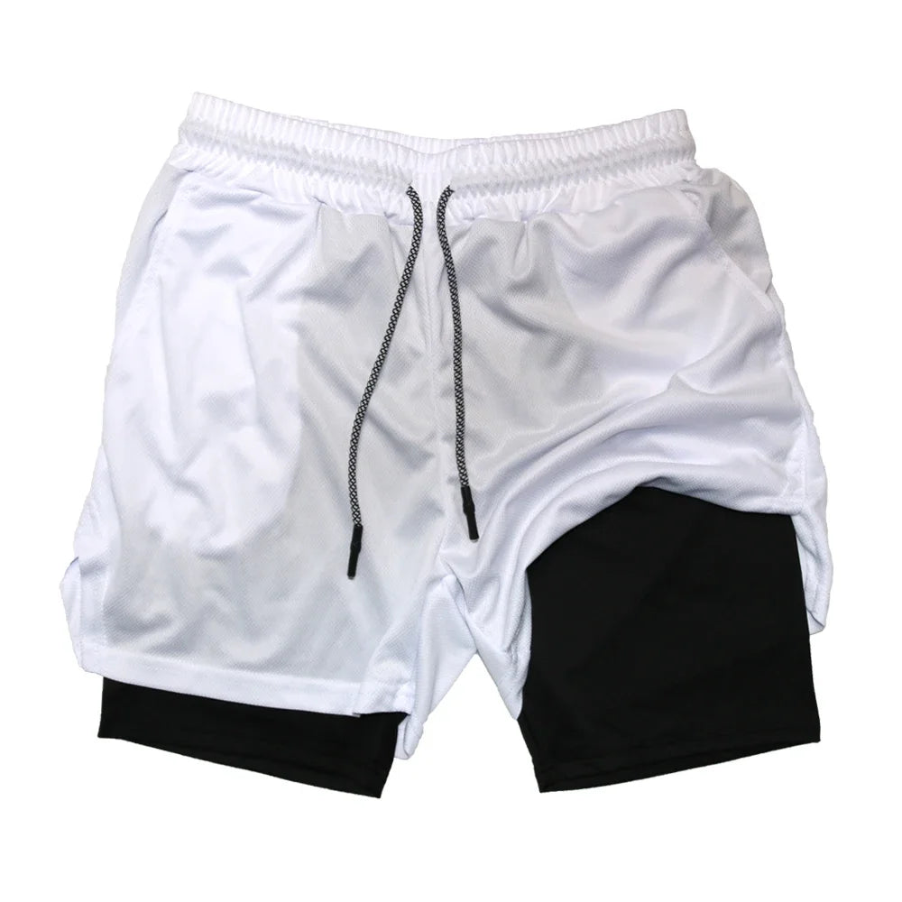 Men’s 2-in-1 Double Layer Gym Shorts
