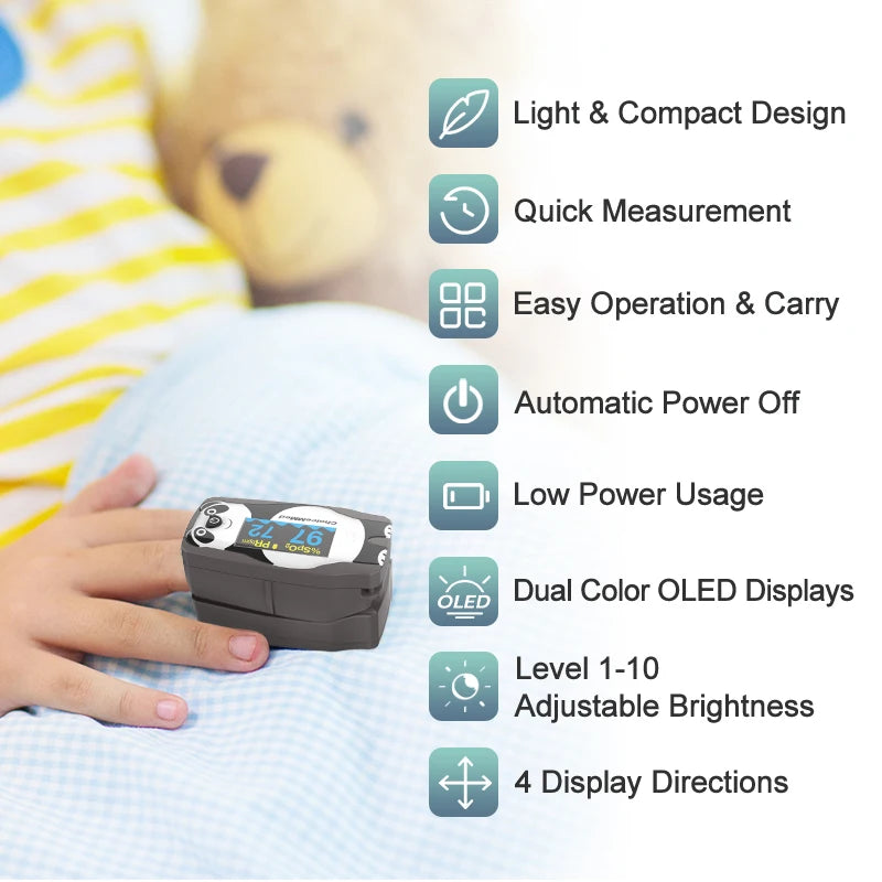 ChoiceMMed Pediatric Finger Pulse Oximeter