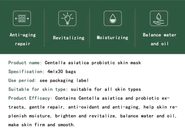 30pcs Centella Collagen Sleeping Masks – Anti-Aging Korean Skincare