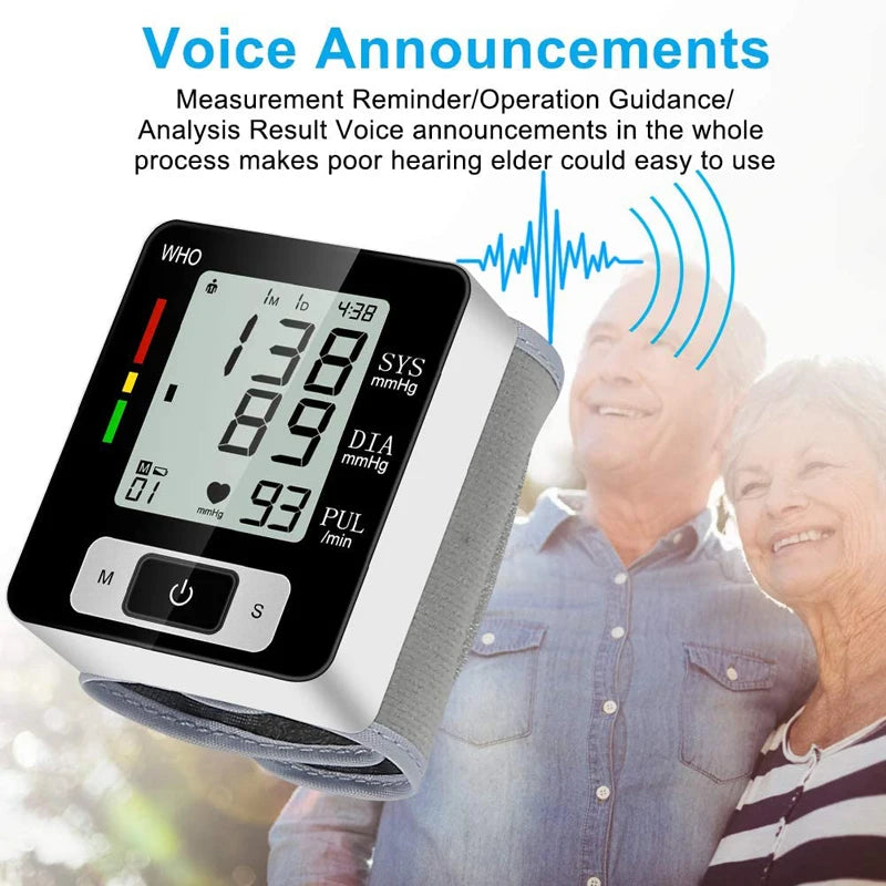 Digital Wrist Blood Pressure Monitor – High Accuracy Electronic BP Cuff